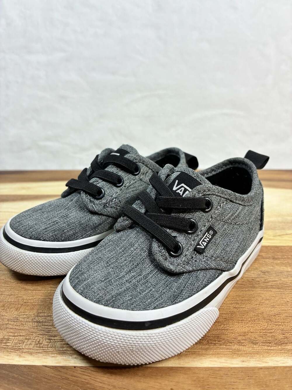 Vans Atwood Low Top Skate Shoes Gray Size 5 Toddler